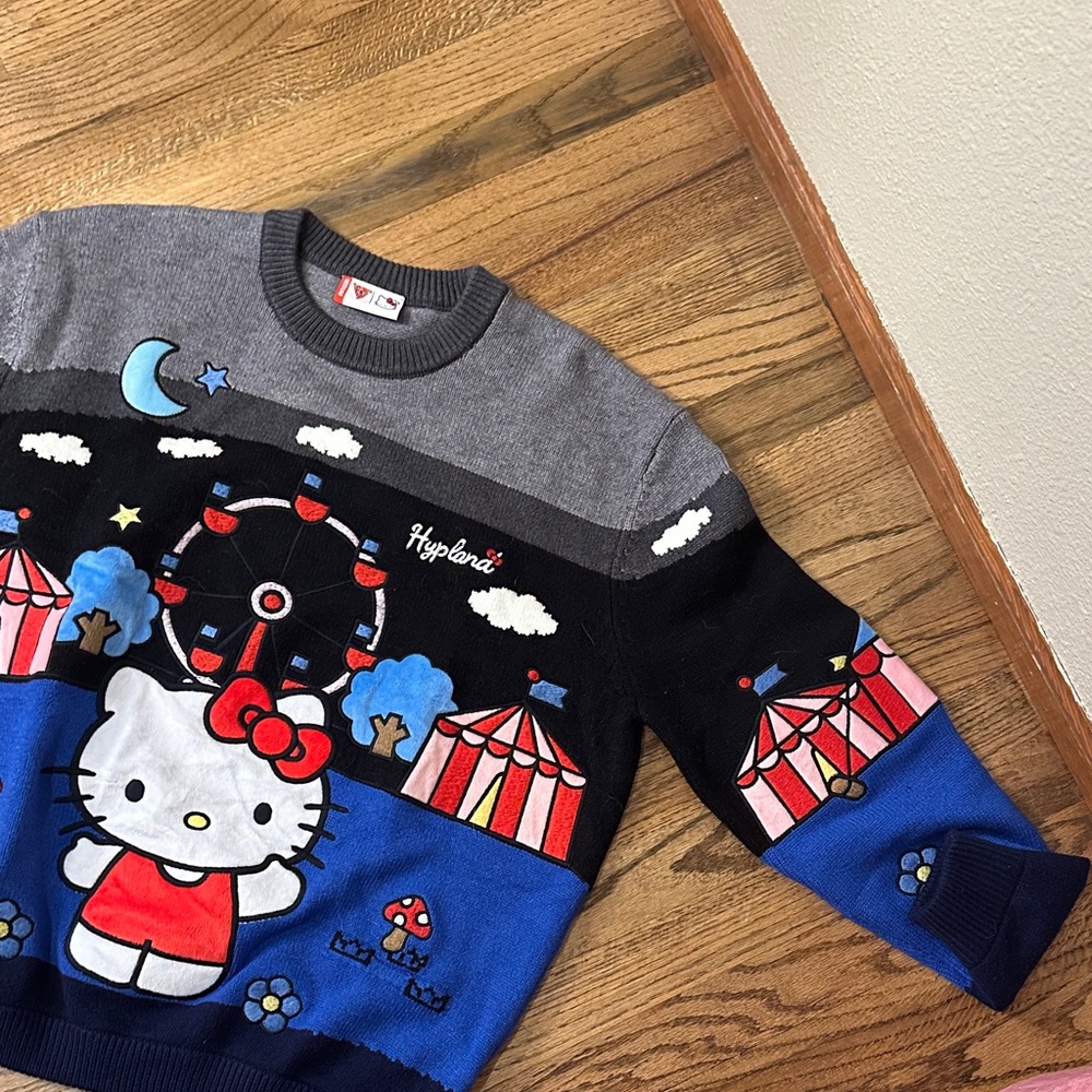 Hypeland Hello Kitty Sweater - Multicolor carnival night size M - Picture 4 of 9